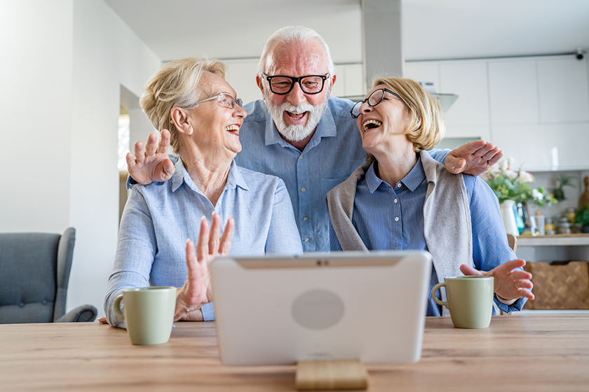 Group of people mature senior caucasian