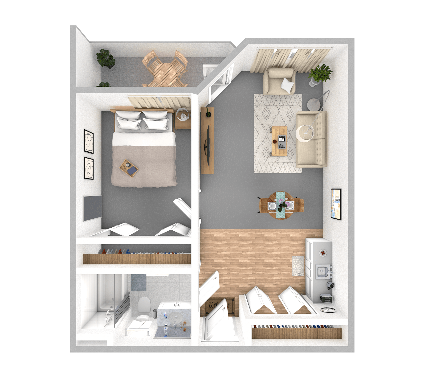 1 Bedroom | 1 Bathroom