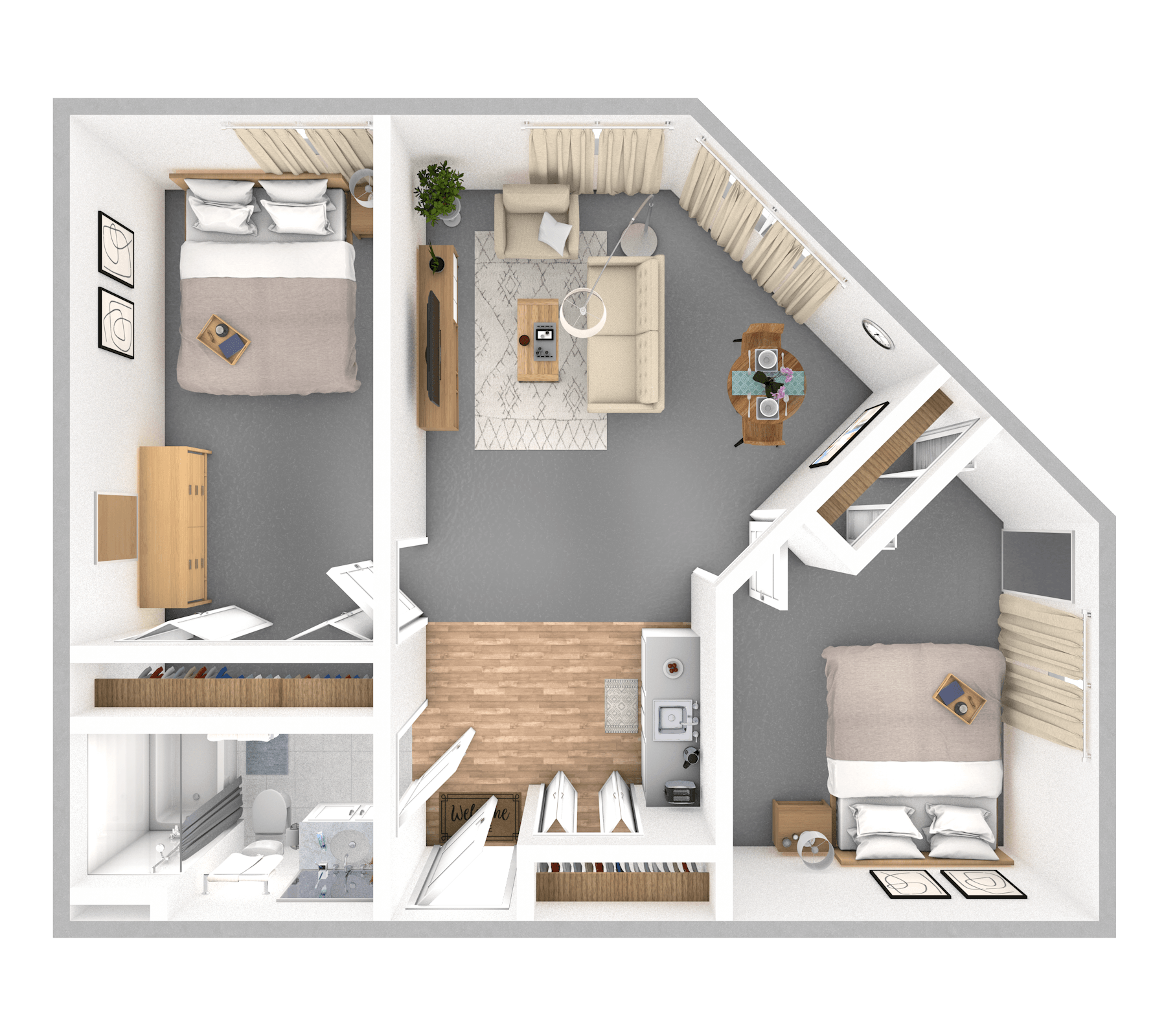 2 Bedroom | 1 Bathroom