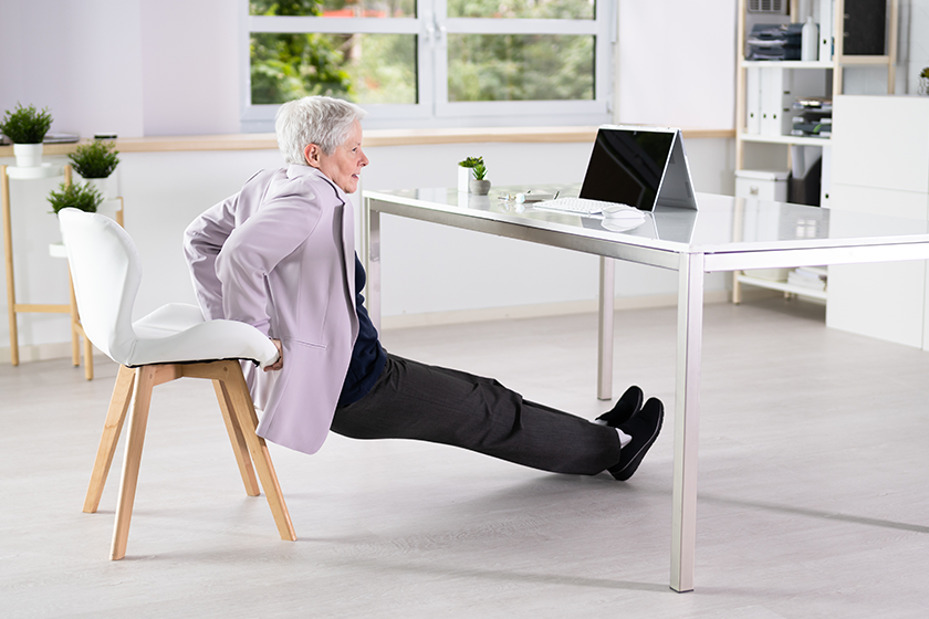 Chair Office Dip Exercise